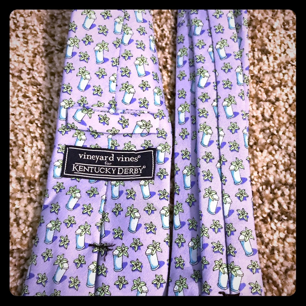 Vineyard Vines Lilac Mint Julep Derby tie